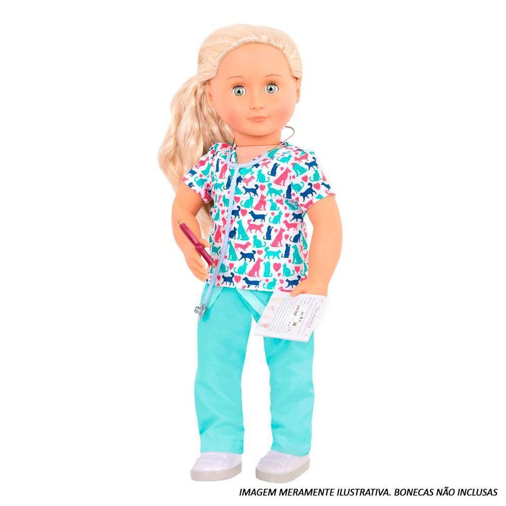 Acessórios de Boneca - Our Generation - Uniforme de Veterinária