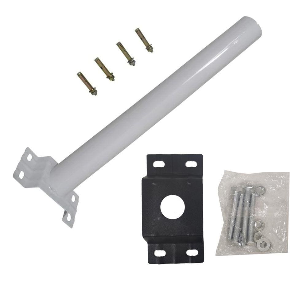 Suporte Luminaria Solar Barra Poste Aço Jardim Quintal Estrada Rua