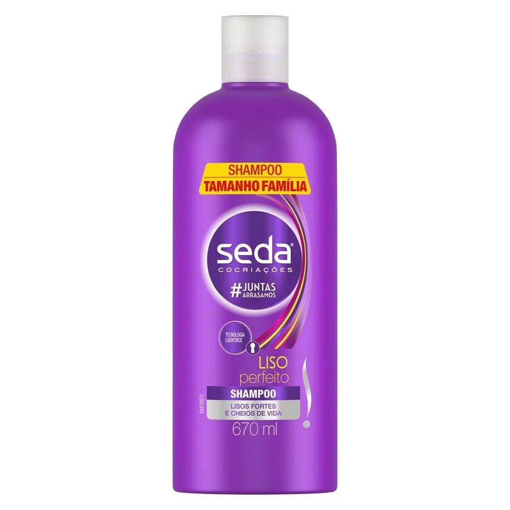 Shampoo Seda Cocriações Liso Perfeito 670ml Tamanho Família