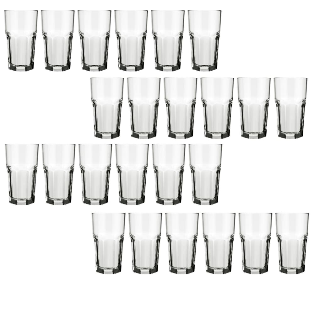 24 Un Copo Vidro Suco Agua 340ml Bristol Cristal Luxo Nadir