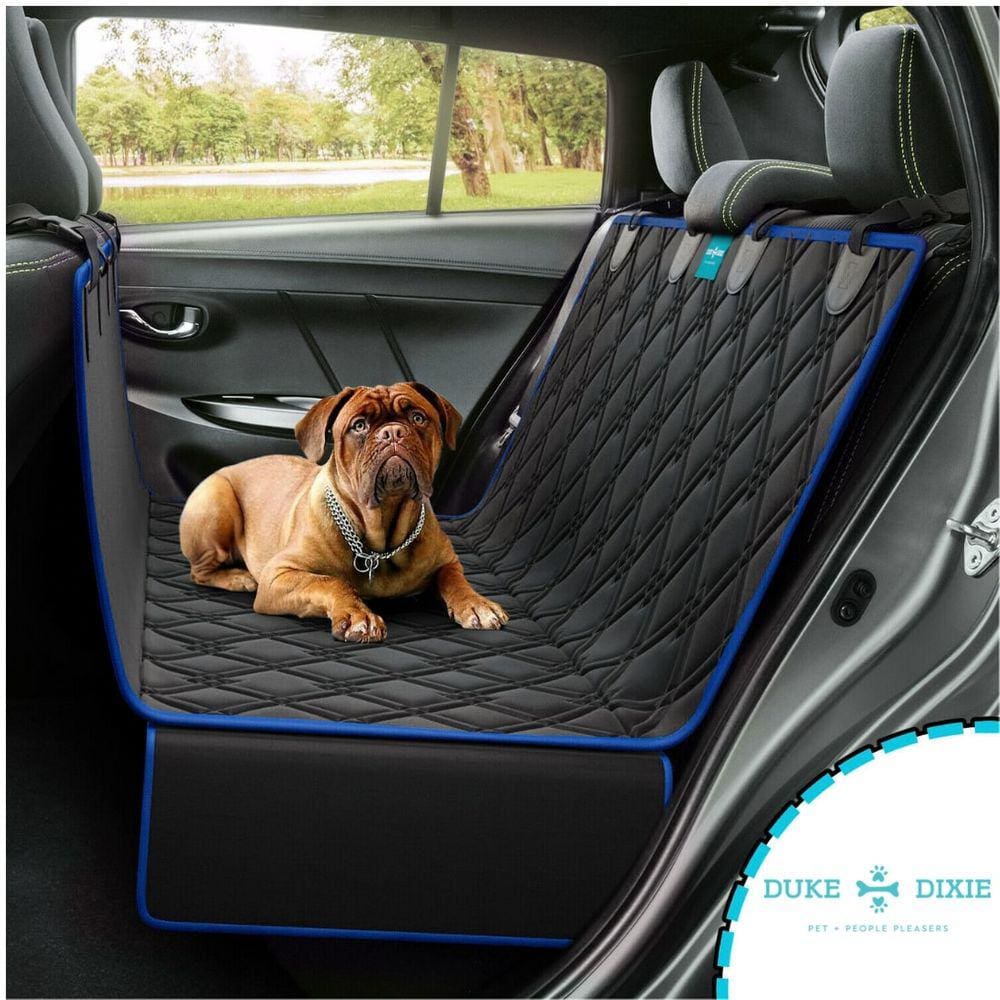 Capa Pet Protetora de Banco Traseiro Carro Impermeavel Duke & Dixie Azul
