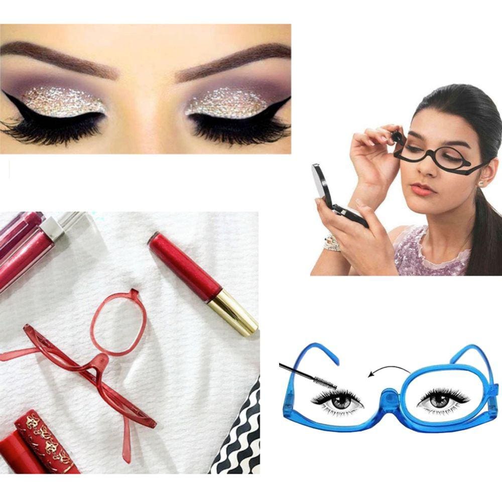 Óculos Para Maquiagem Perfeita Com Grau + Capinha: Graus Variados do 1.50 ao 5.00 Cores Sortidas - Pronta Entrega