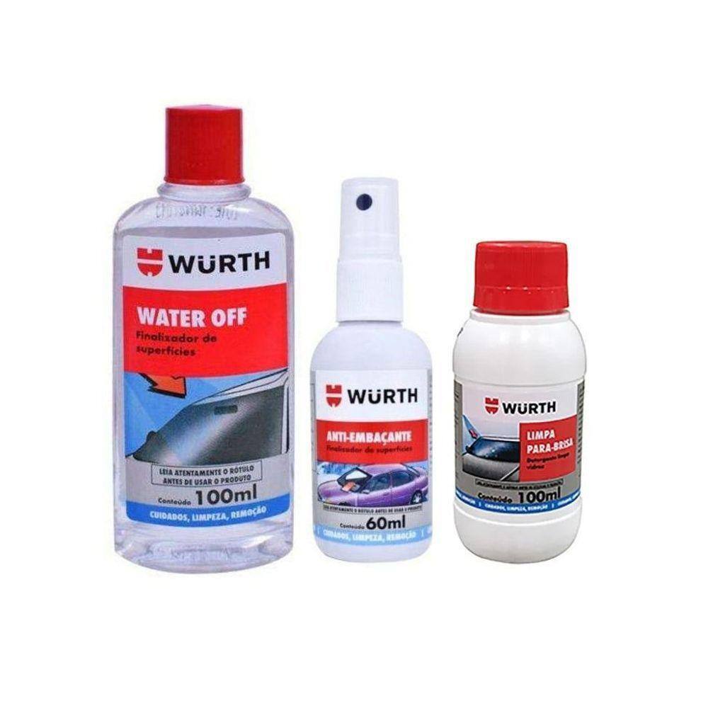 Kit Water Off Cristalizador Limpa Parabrisa Pastilha Eco W Wurth Black Friday Desconto No Extra