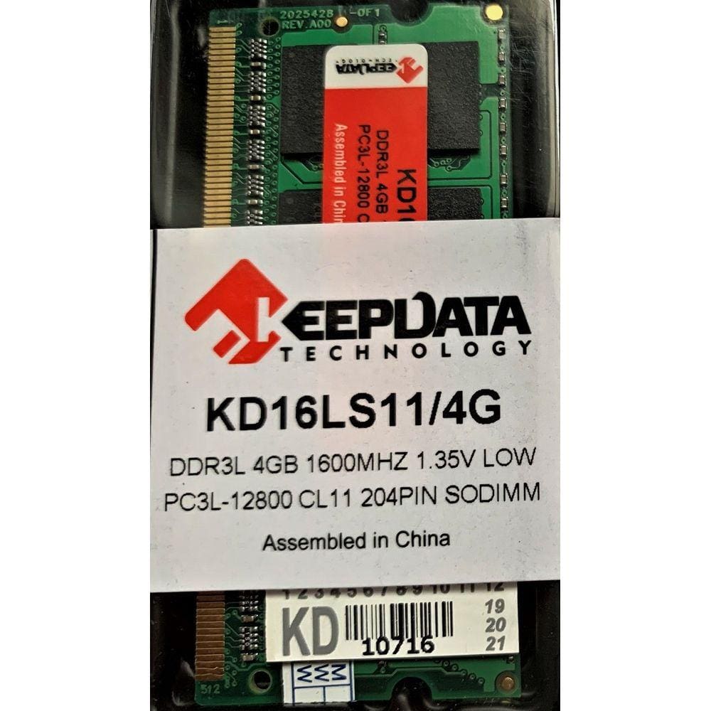 Memória RAM PARA NOTEBOOK DDR3L 4GB 1600MHz PC3L-12800 204 Pinos SODIMM