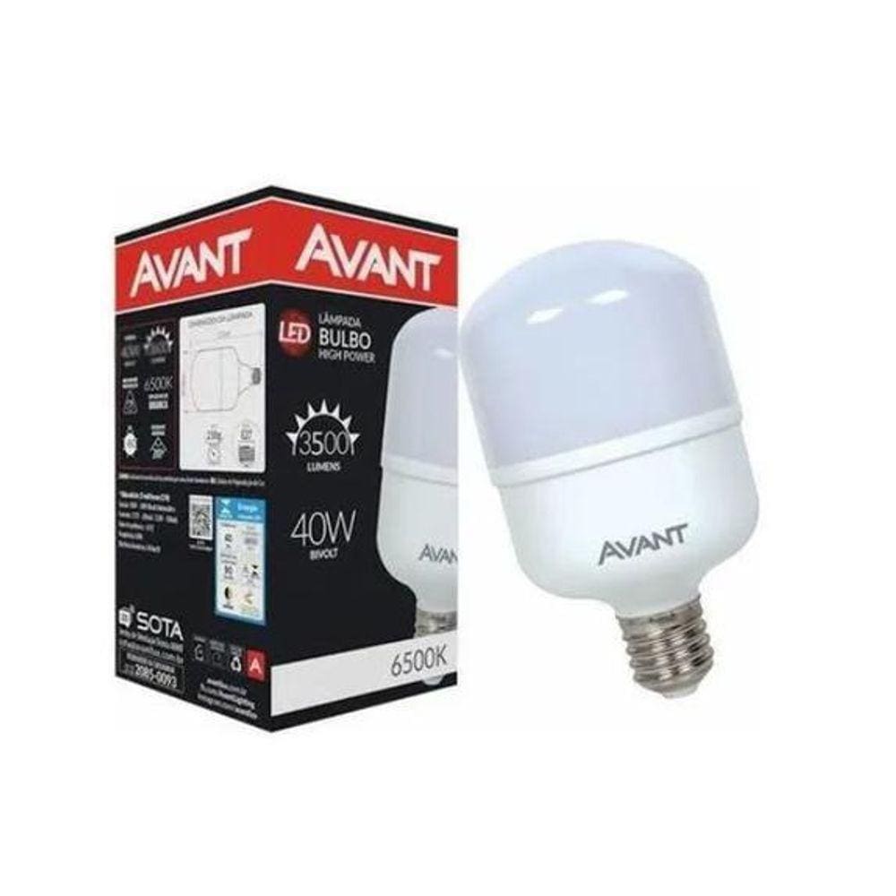 Lampada Bulbo Led HP 50W Branca Avant