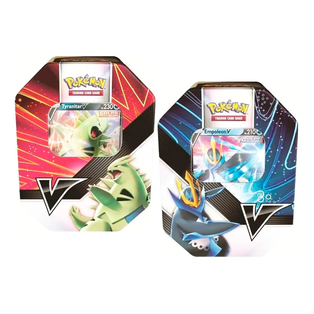 Baralho Pokémon tcg Lata V Forces - Aleatória no Shoptime