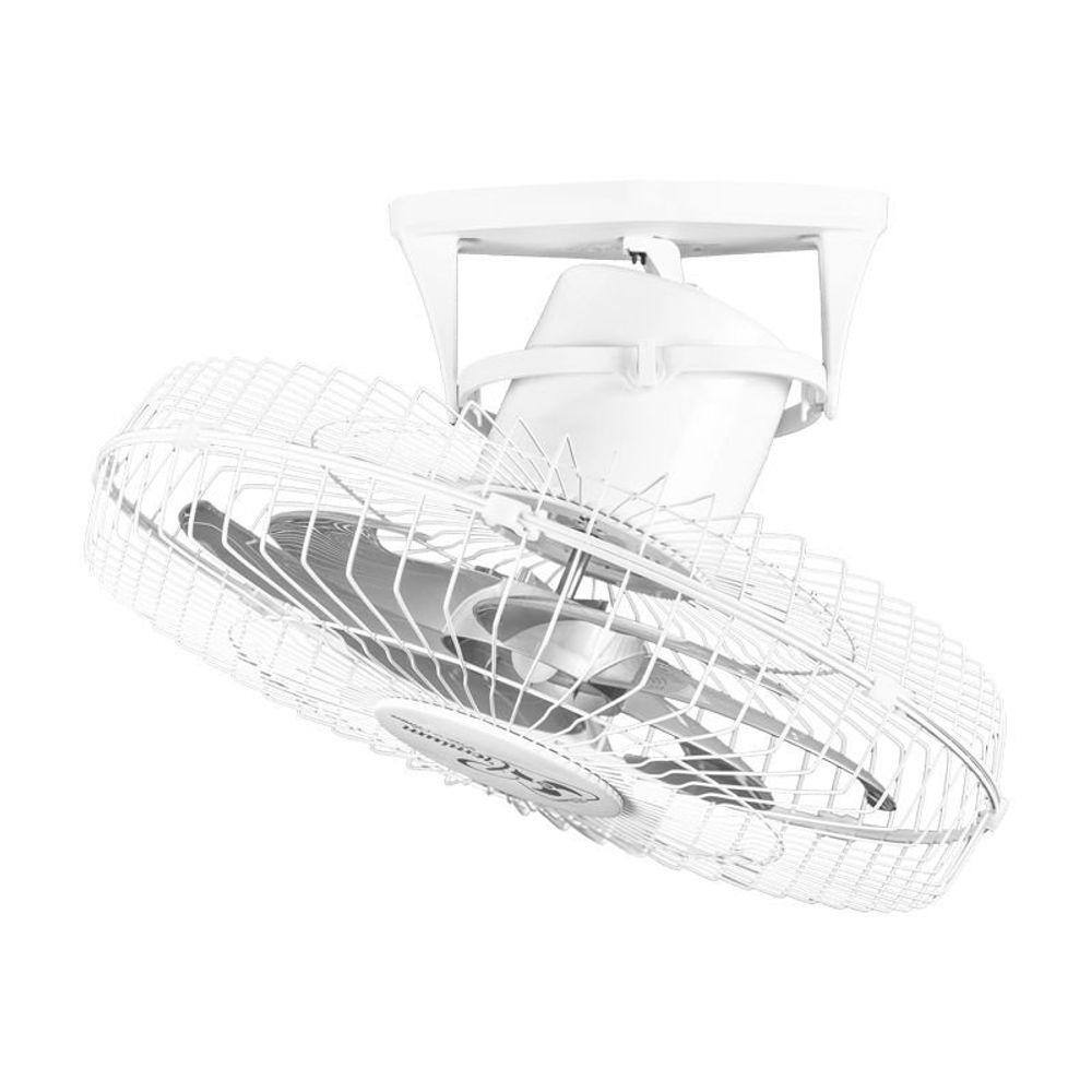 Ventilador de Teto Venti-Delta Premium 360 50cm com Grade de Aço Branco Bivolt