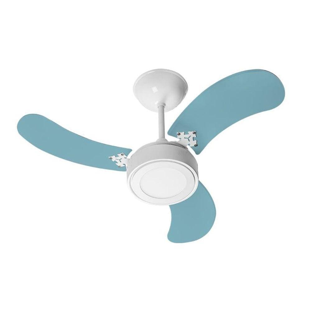 Ventilador de Teto Venti-Delta New Led Colors com 3 Pás Azul