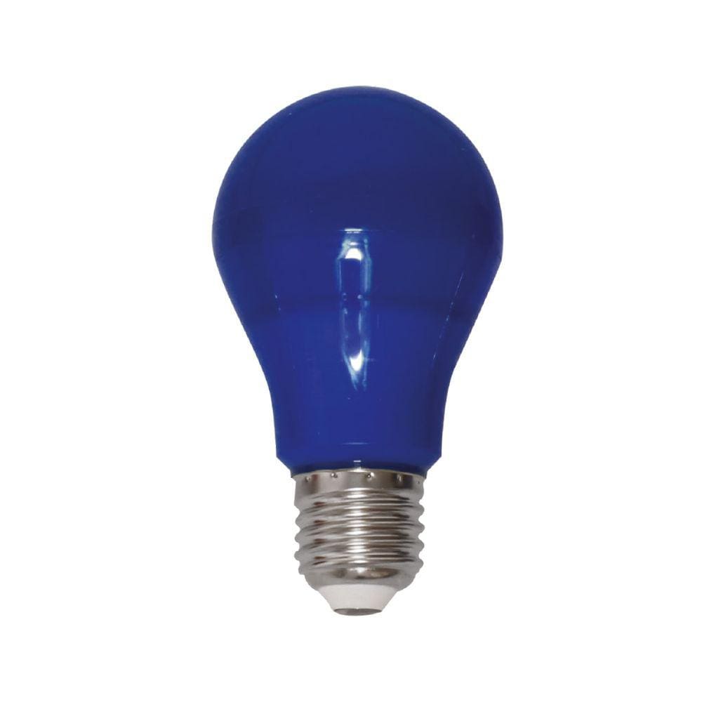 Lâmpada Bulbo Led 6w A60 E27 Color Azul Bivolt