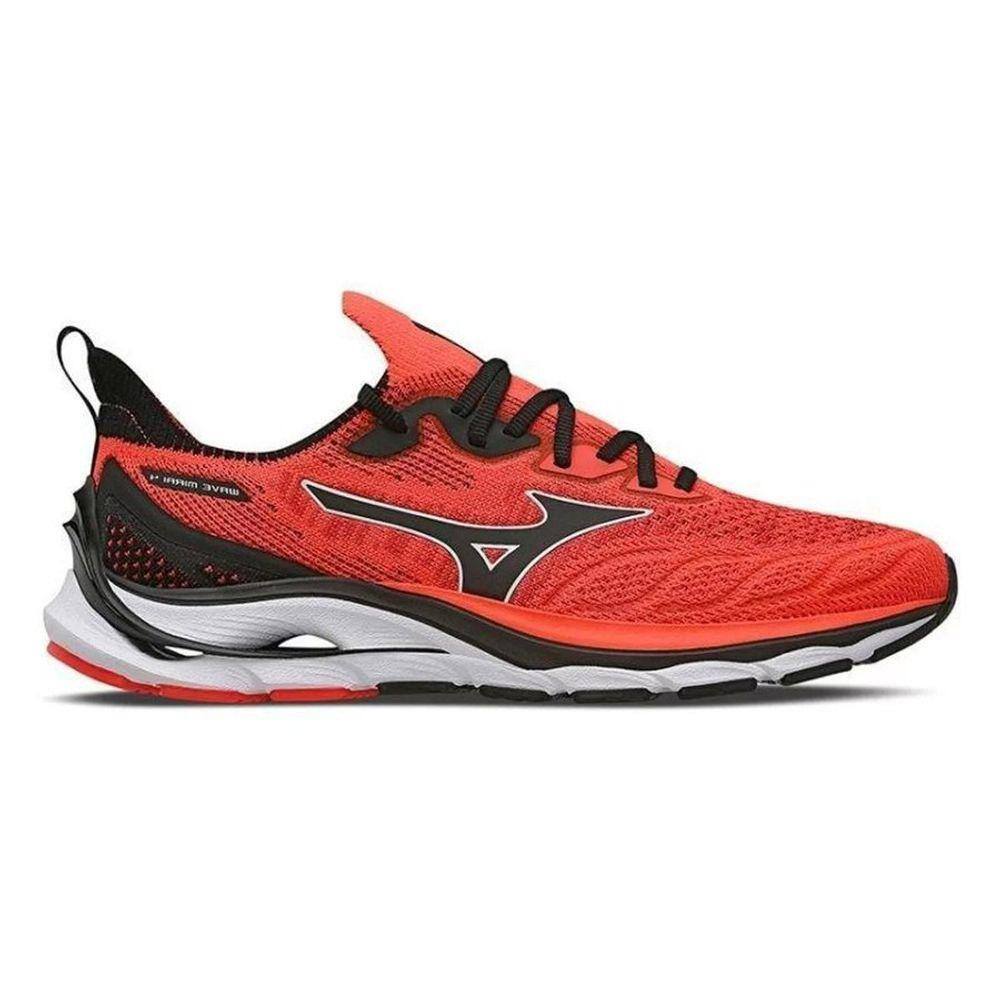 mizuno vermelho e cinza