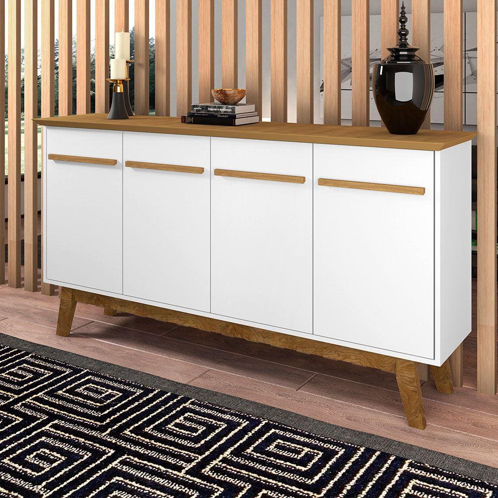 Aparador Buffet Sala de Estar Opala 4 Portas