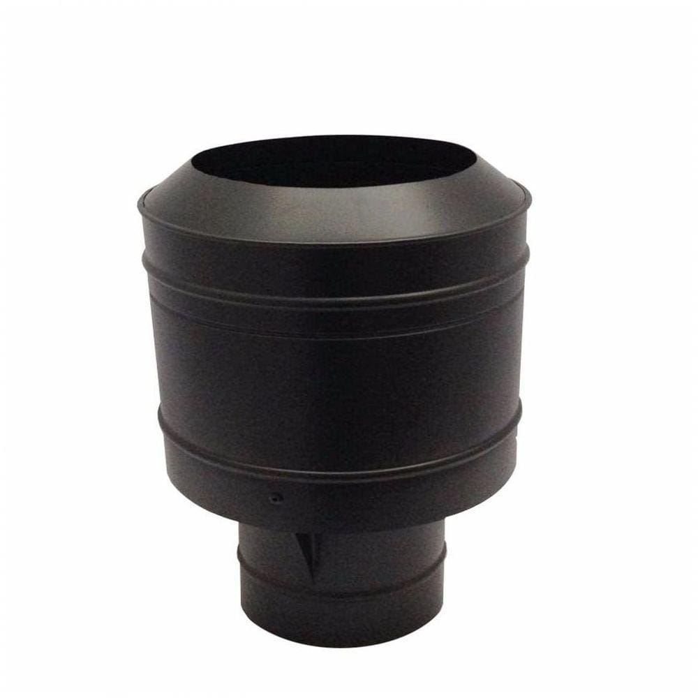 Chapéu Preto Tipo Canhão Sputinik Chaminé 130 Mm De Diâmetro