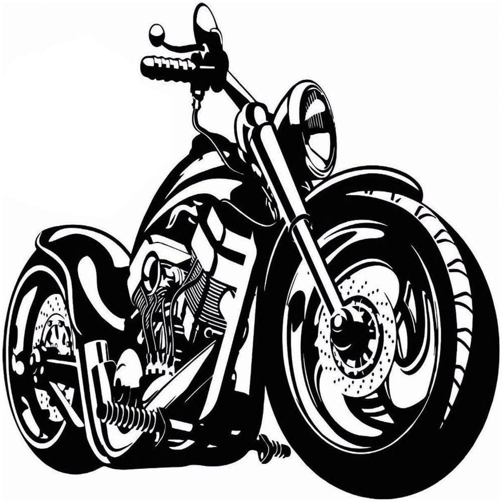 Quadro Decorativo Fabricado Em Aço Modelo Moto