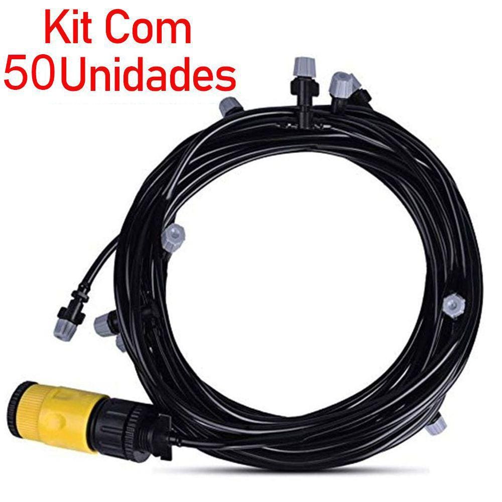 Mangueira climatizadora Sistema Irrigacao Kit 50 Jardim Grama 10 M