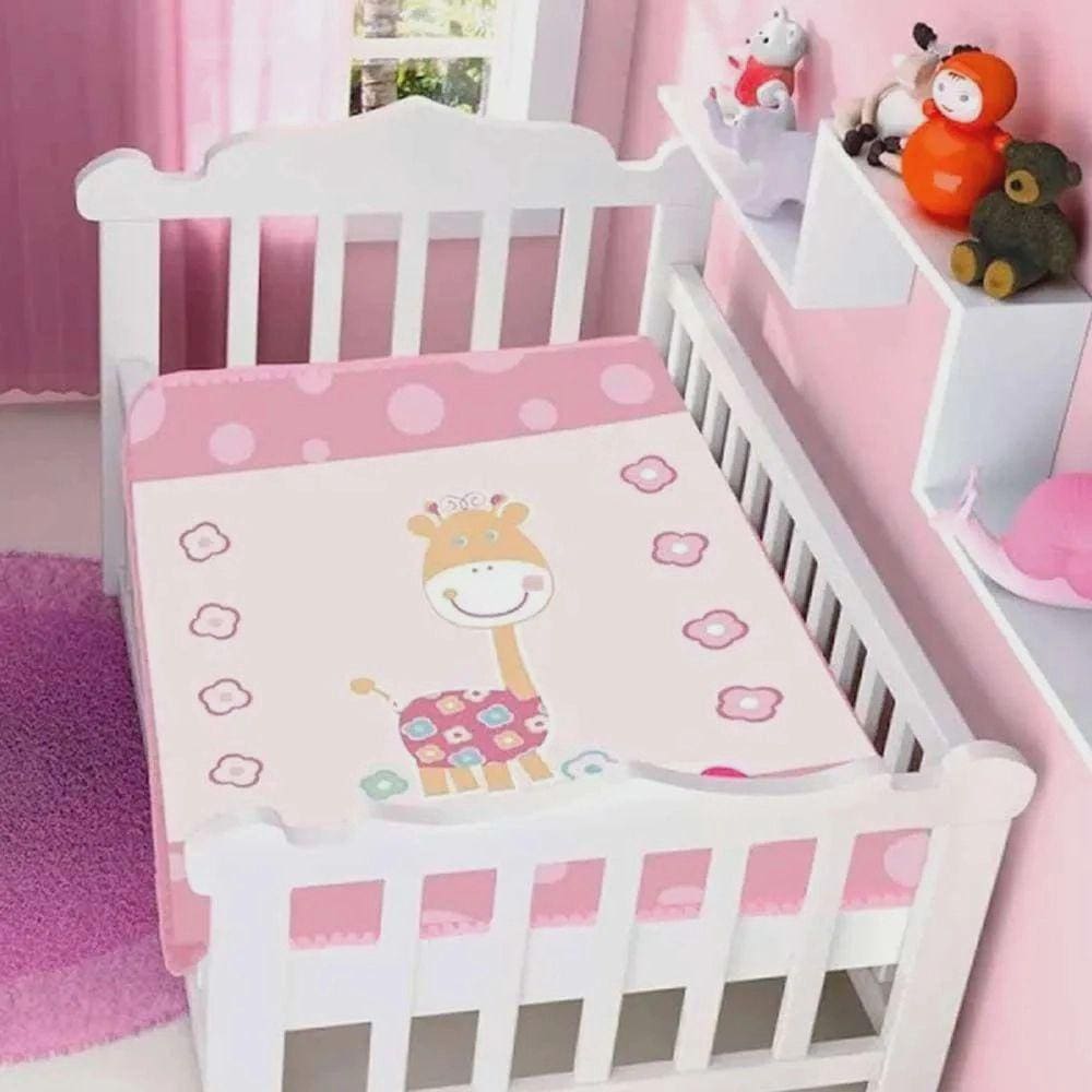 Cobertor Infantil Raschel Plus - Girafinha - Jolitex