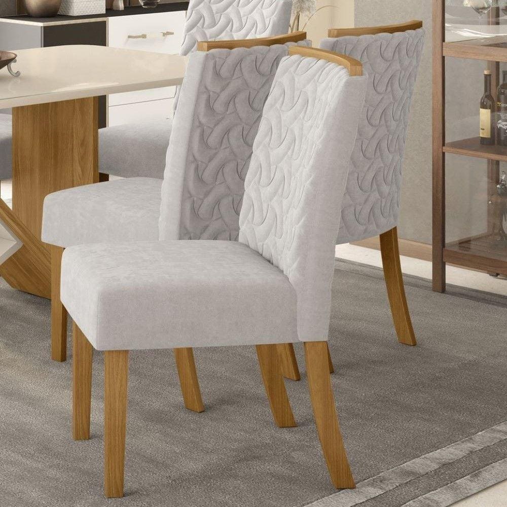 Conjunto 02 Cadeiras Estofadas Carina Henn