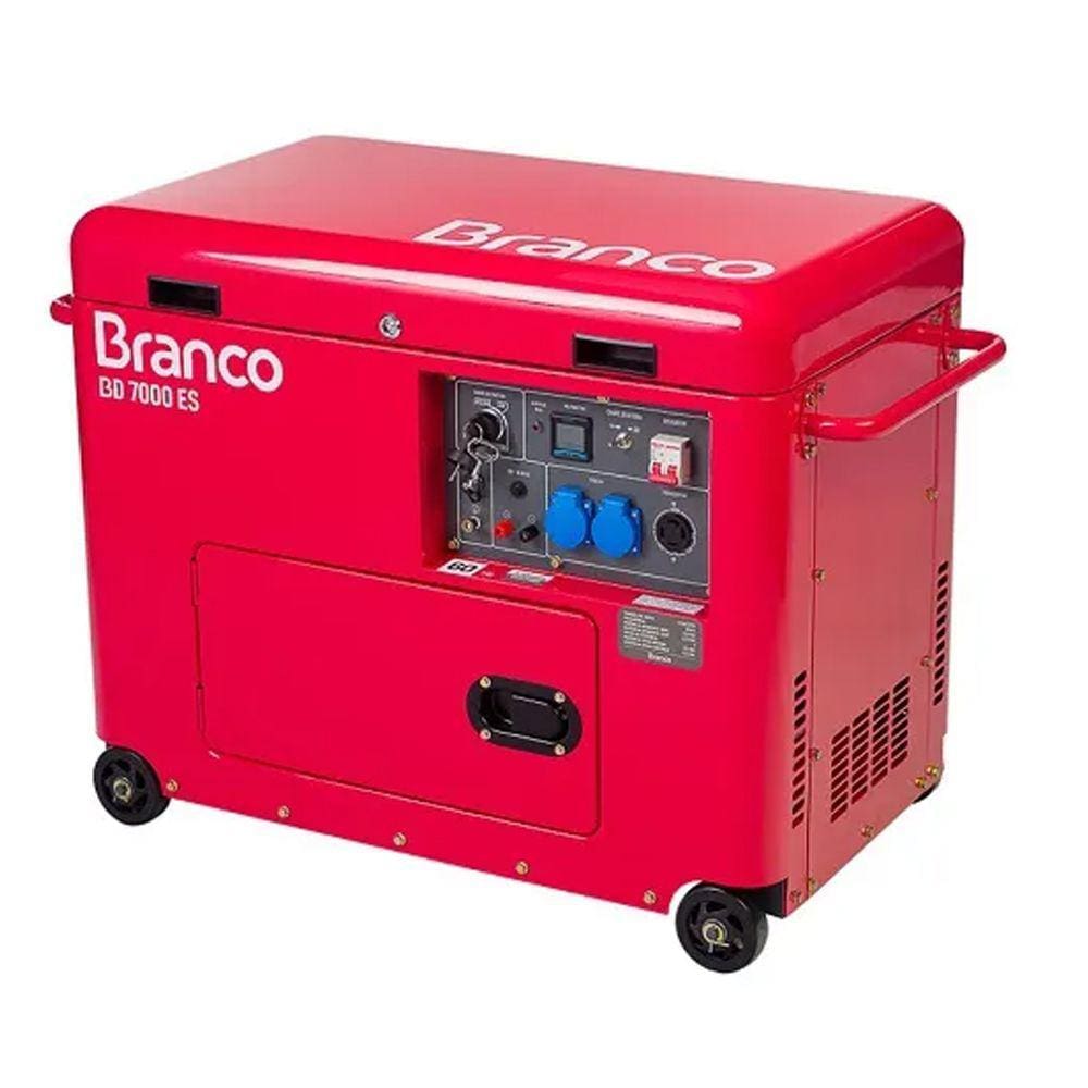 Gerador de Energia Bd 7000es 7 Kva Silenciado Branco Motores