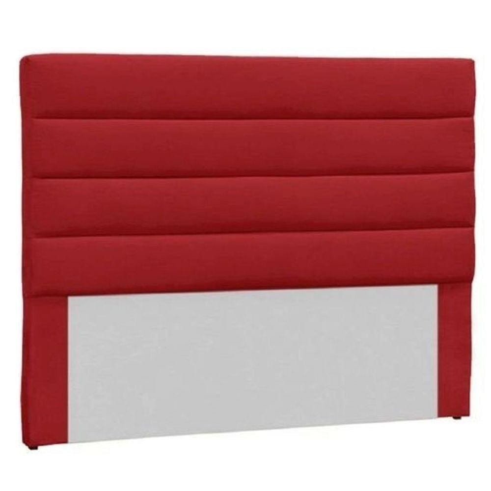 Cabeceira Casal Estofada Berlim Vermelho -m&f Decor