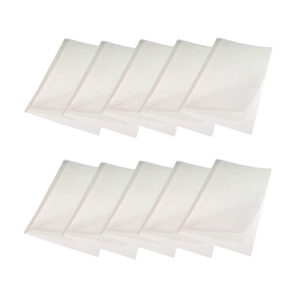Kit 50 Capas Encadernação Térmica Até 30 Folhas A4 Branca