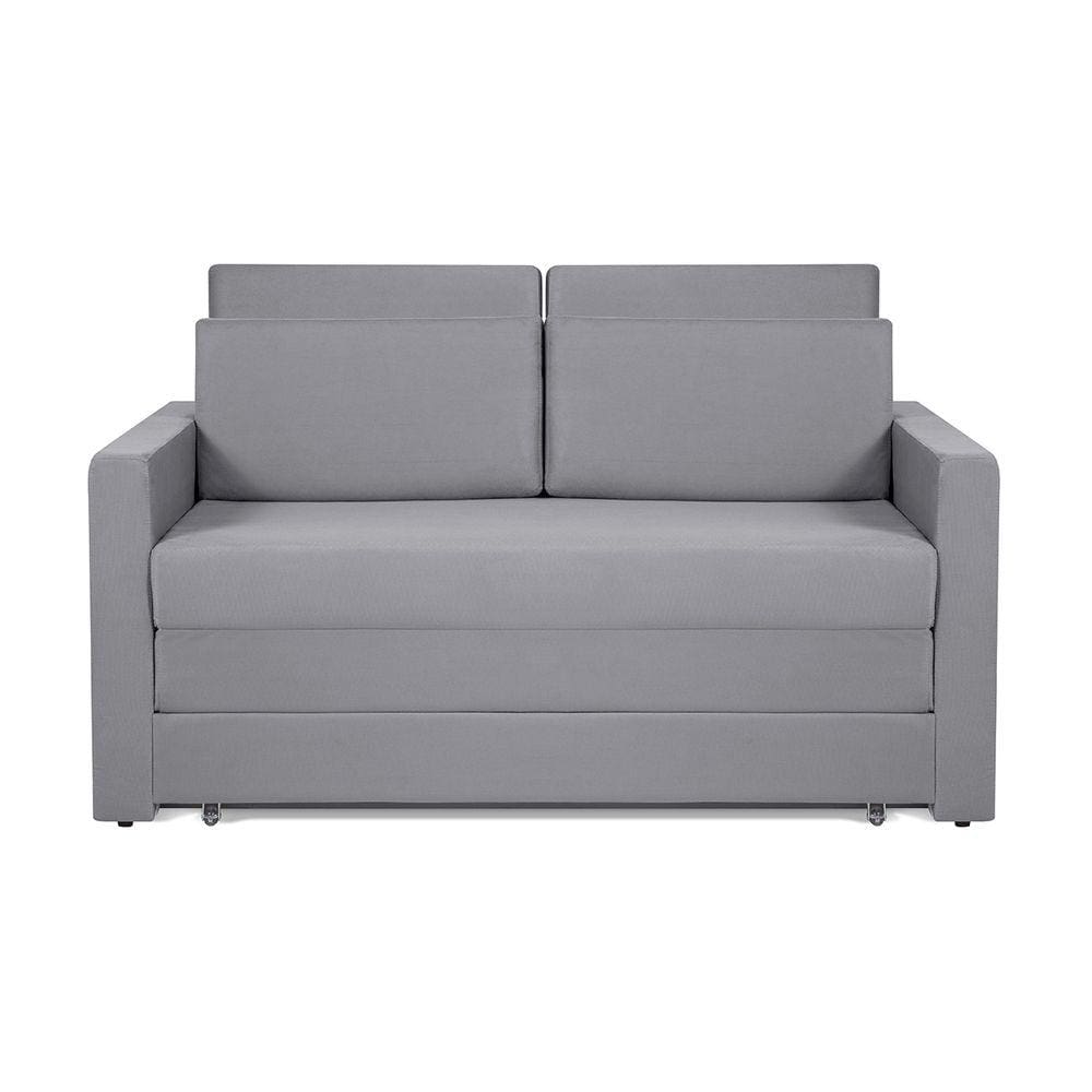 Sofá Cama Castor Casal Salerno Max Suede Cinza