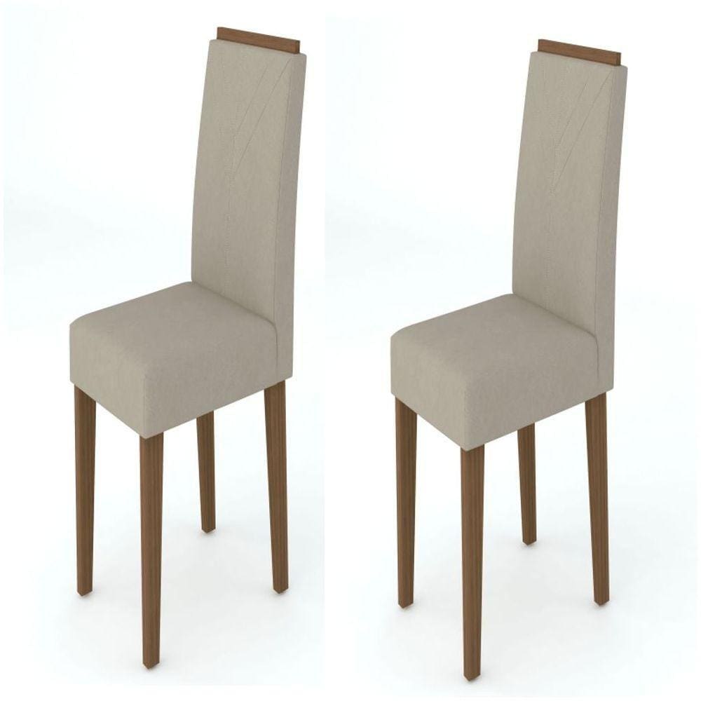 Conjunto 2 Cadeiras Amanda Variação Imbuia / Wd25