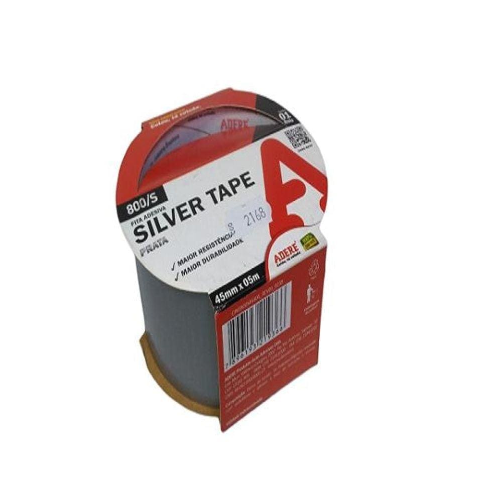 Fita Adesiva Silver Tape 1 Rolo 45X05Mm