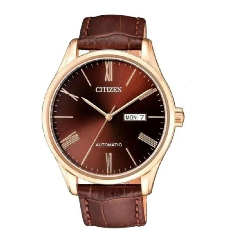 Relógio Citizen Masculino Automatico Tz20804R Rose Vinho