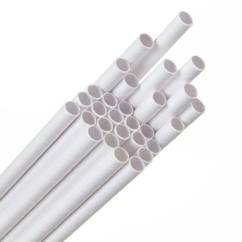 Canudos Biodegradáveis C/200 unidades - 197x6mm