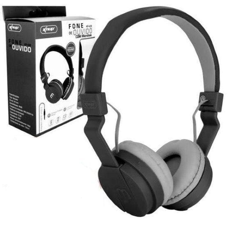 Fone Com Microfone Knup Kp-428 Preto