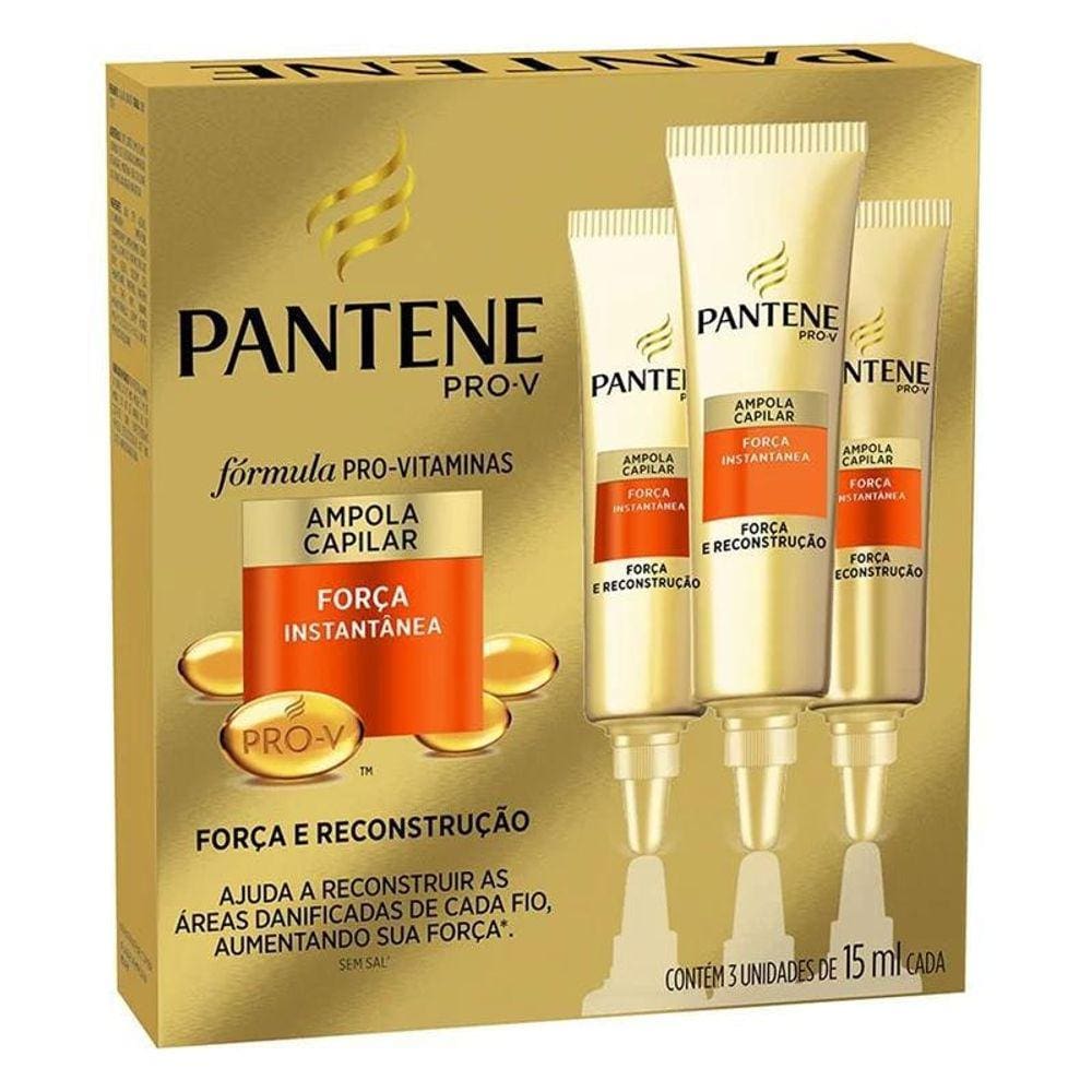 Ampola Pantene Força Reconstrução Com 3 Unidades De 15Ml