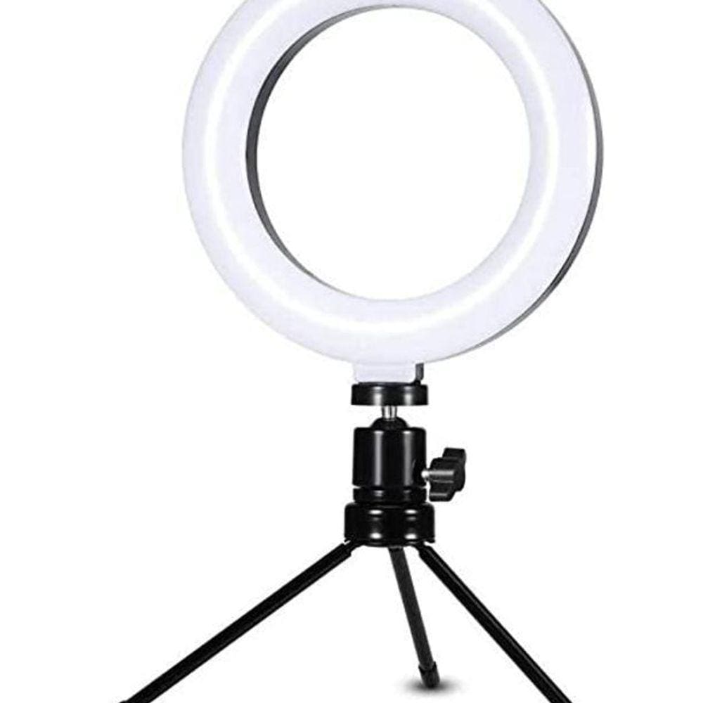 Iluminador Ring Light 16Cm 6 Polegadas Luz Led Com Suporte