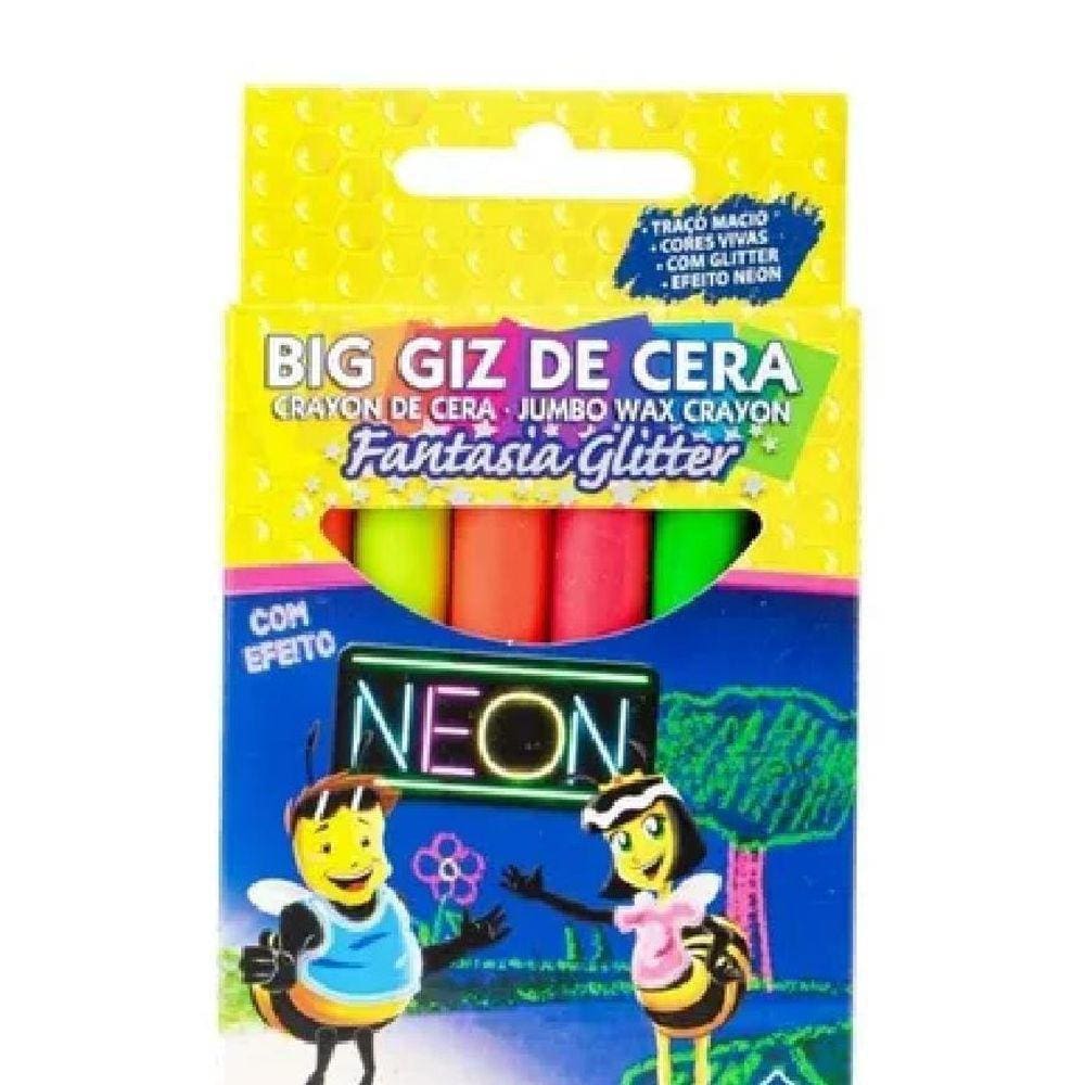 Big Giz De Cera Neon 6 Cores