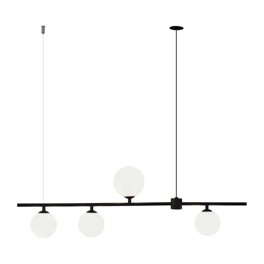 Pendente Orbit 4 Globos Pdh1539pt Studioluce + 4X Led G9 Bq St2423