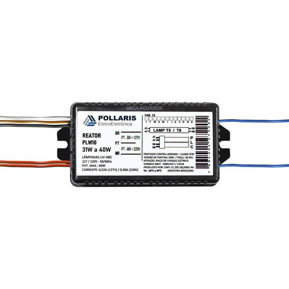 Reator Lâmpada Fluorescente Germicida Uvc 36W 40W Pollaris