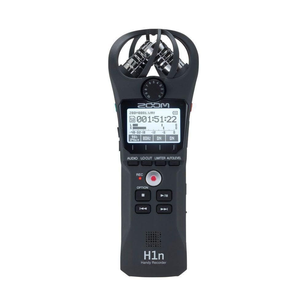 Gravador Digital De Áudio Zoom H1N Handy Recorder Black