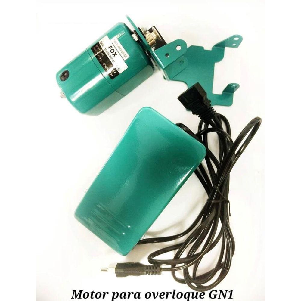 Motor Maquina Overlock Sequinha Gn1 Verdinha Chinezinha Semi- 150w-Verde-Rotação: 8000 Rpm Potência: 150 Wats Tensão: 110v ou 220v .