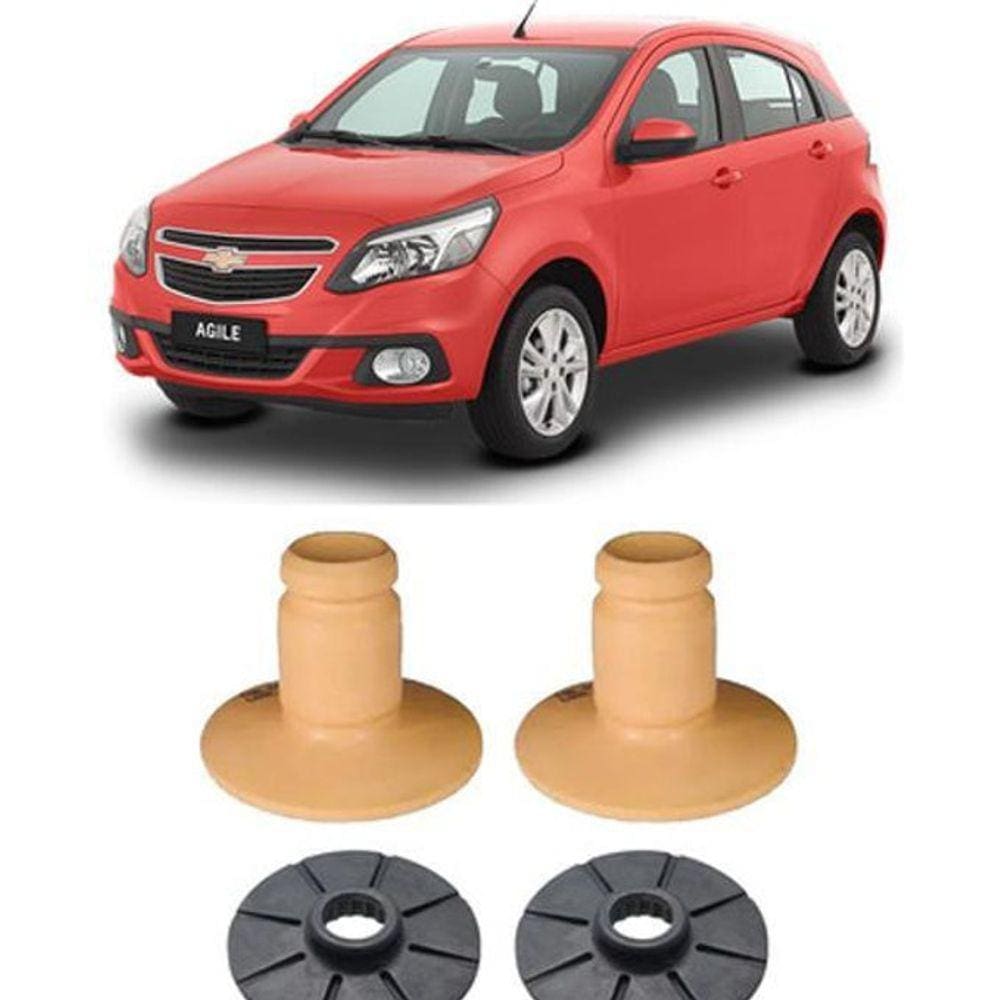 2 Kit Batente Suspensão Traseira Agile 2009 2010 2011 2012