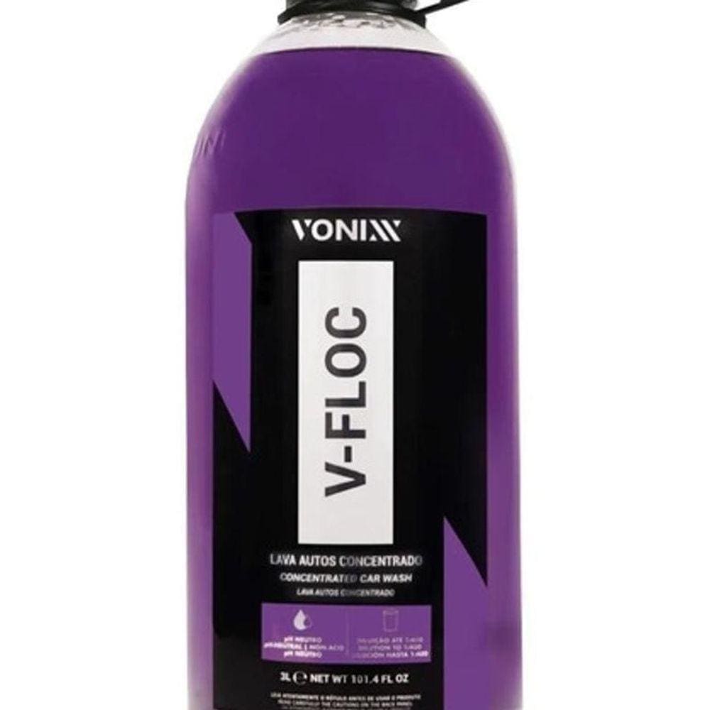 Shampoo Automotivo Neutro Concentrado V-Floc 3L Vonixx