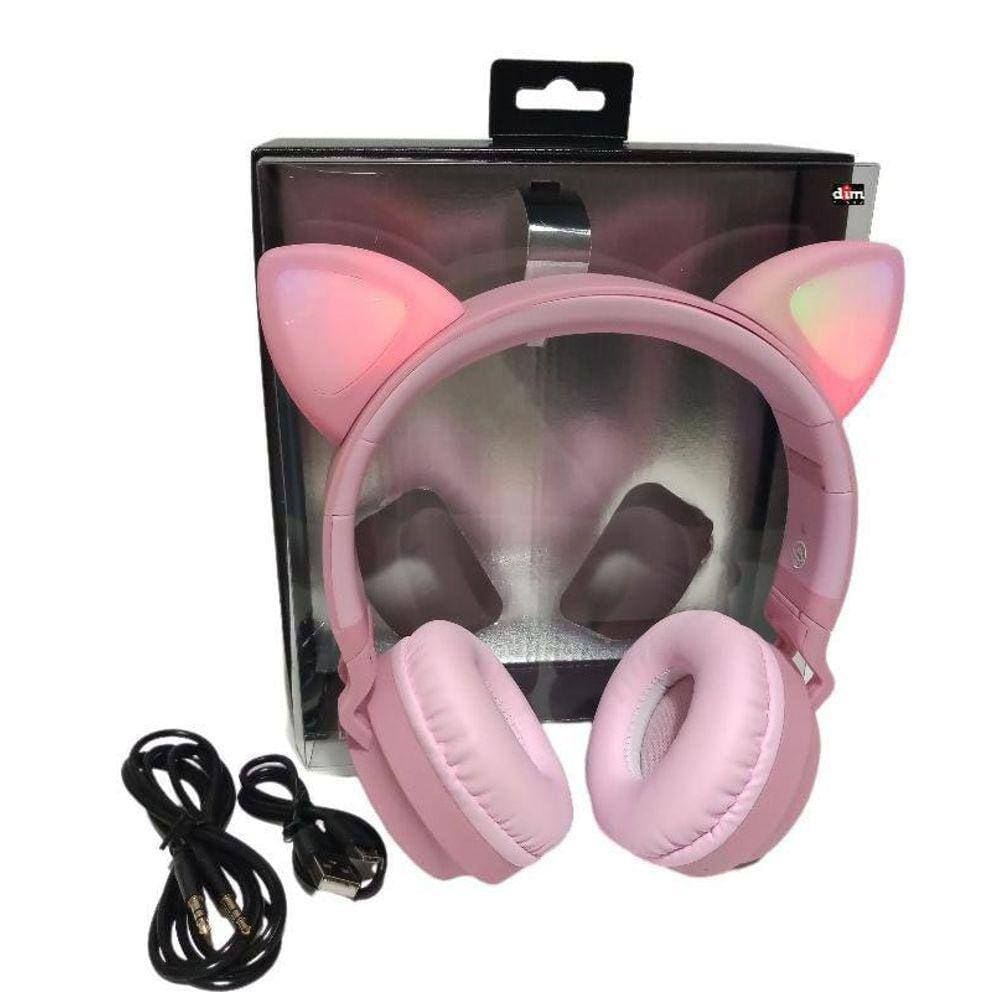Fone Gatinho Com Led Bluetooth