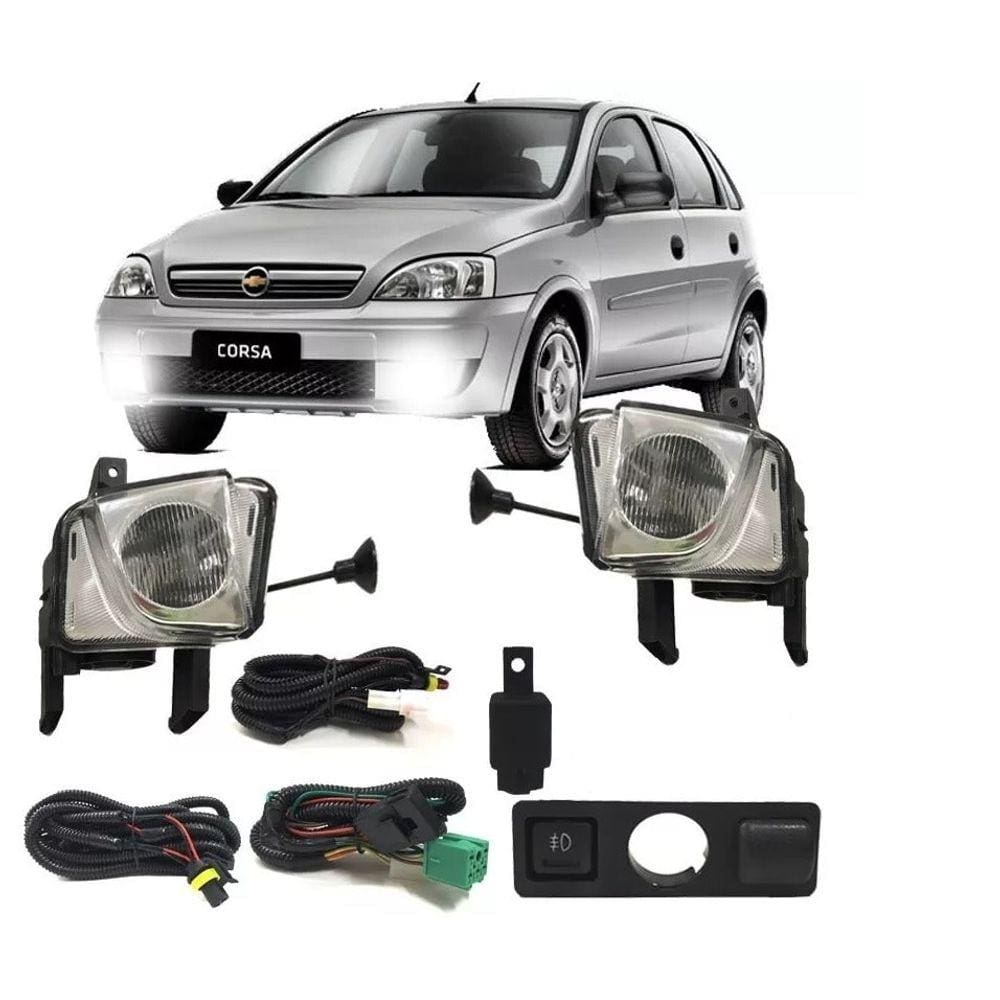 Kit Farol De Milha Auxiliar Corsa Meriva Montana 2003/10