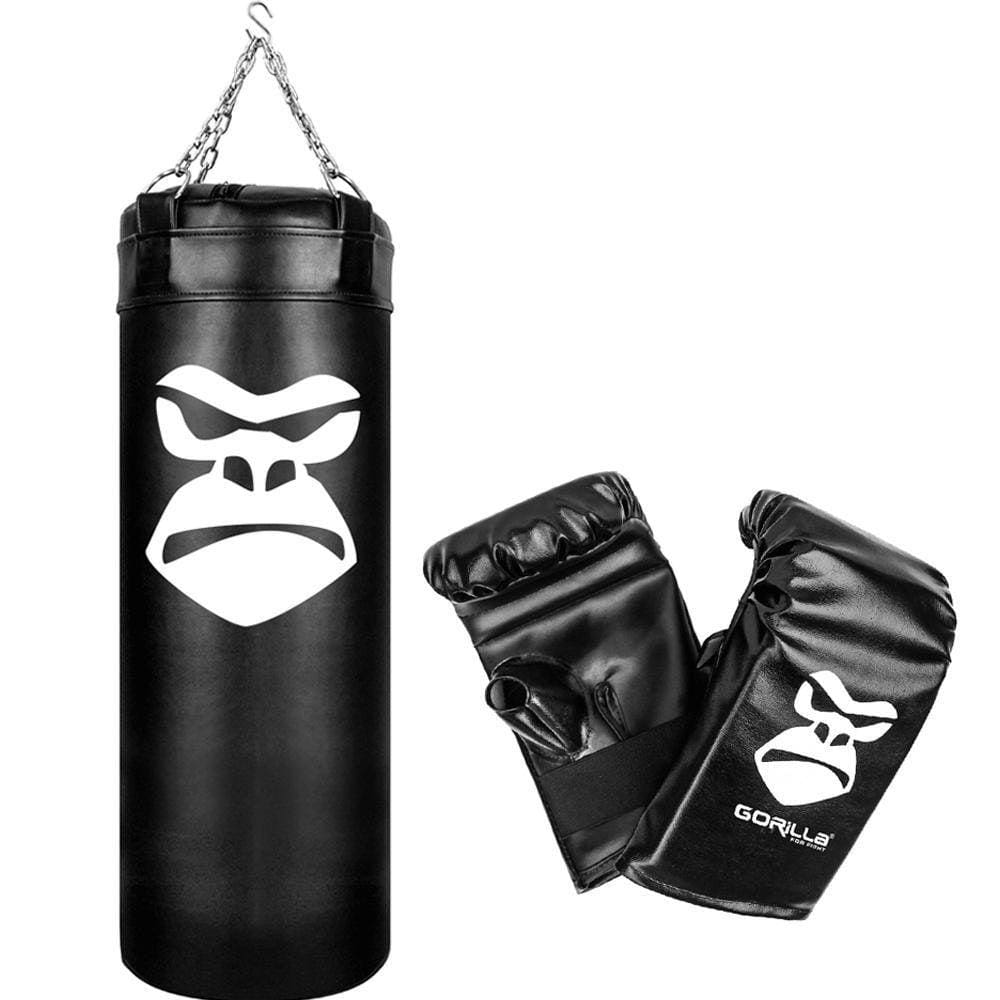 Saco De Pancadas Profissional 100 Cm Luva Bate Saco Gorilla