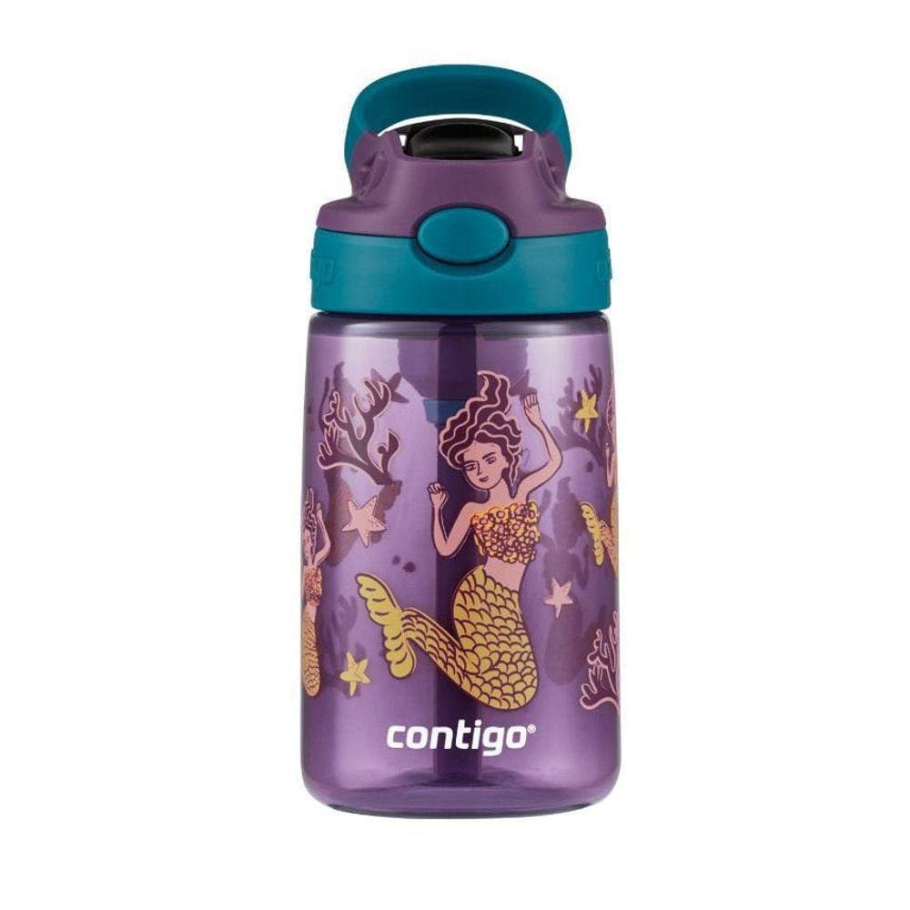 Garrafinha Squeeze Infantil Contigo Kids Sereia 414Ml