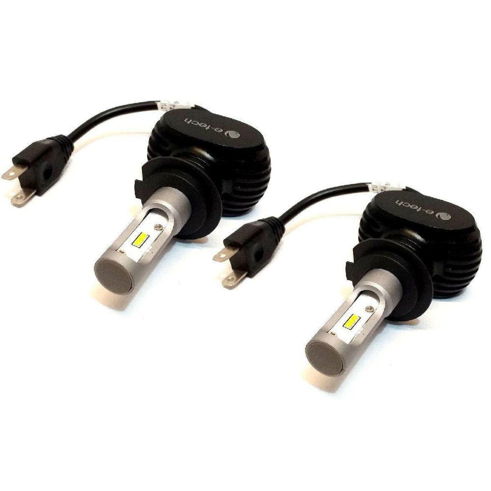 Kit Lâmpada Ultra Led H7 - 40W 8000K - E-Tech - 6000 Lumiens