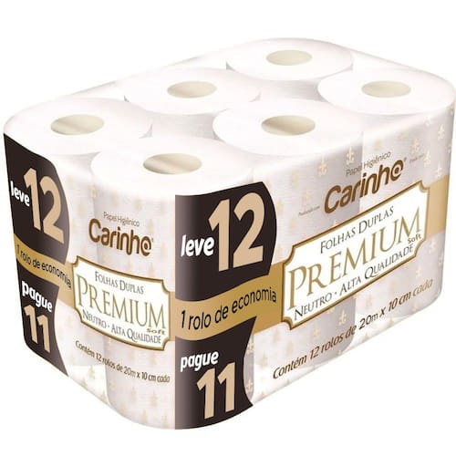 Papel Higiênico Carinho Premium Leve12 e Pague11 20m é ruim? Papel Higiênico Carinho Premium Leve12 e Pague11 20m é boa?