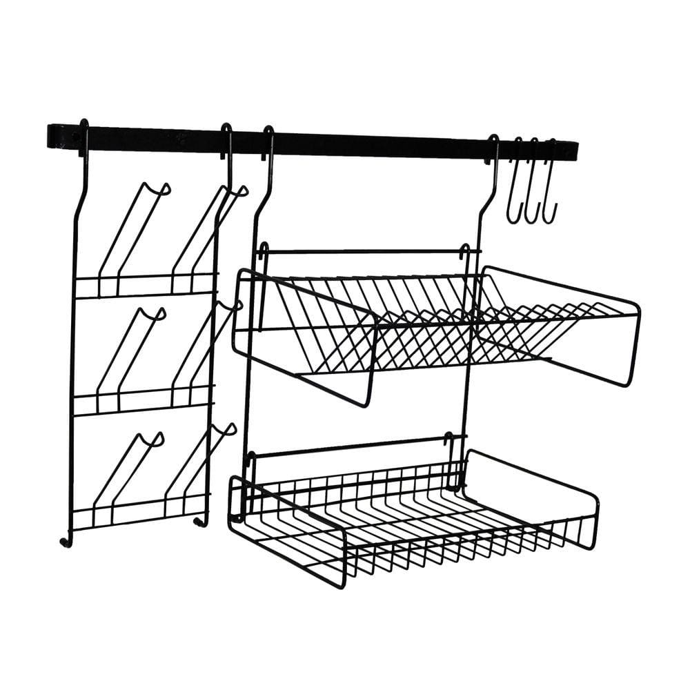 Escorredor Suspenso De Louças Aço Barra Modular Cook Home