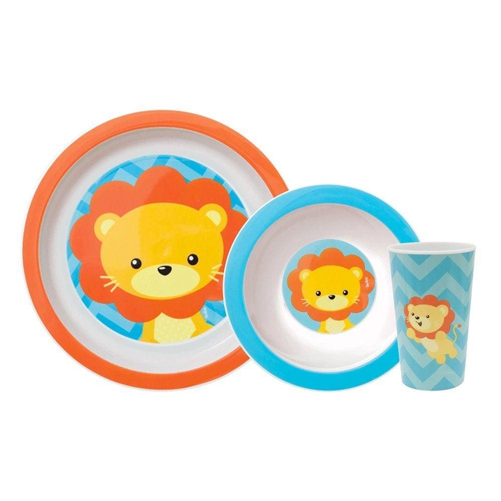 Kit Refeição Animal Fun - Leão - BUBA 10734