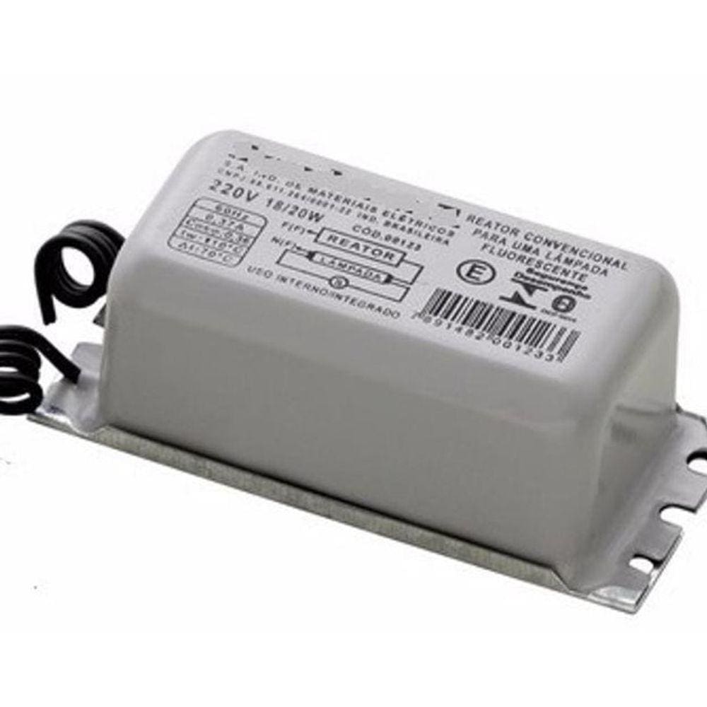 Reator 15W Eletromagnético P/1 Lâmpada Pl Uv Comum 110V 2Pin