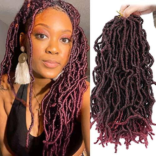 Youngther New Faux Locs Crochet Hair 14 Inch 6 Packs Fashion Extended