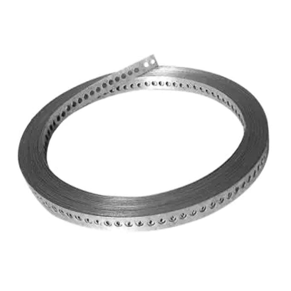 Fita de aço perfurada 17mm x 0,40mm x 30m - Ancora