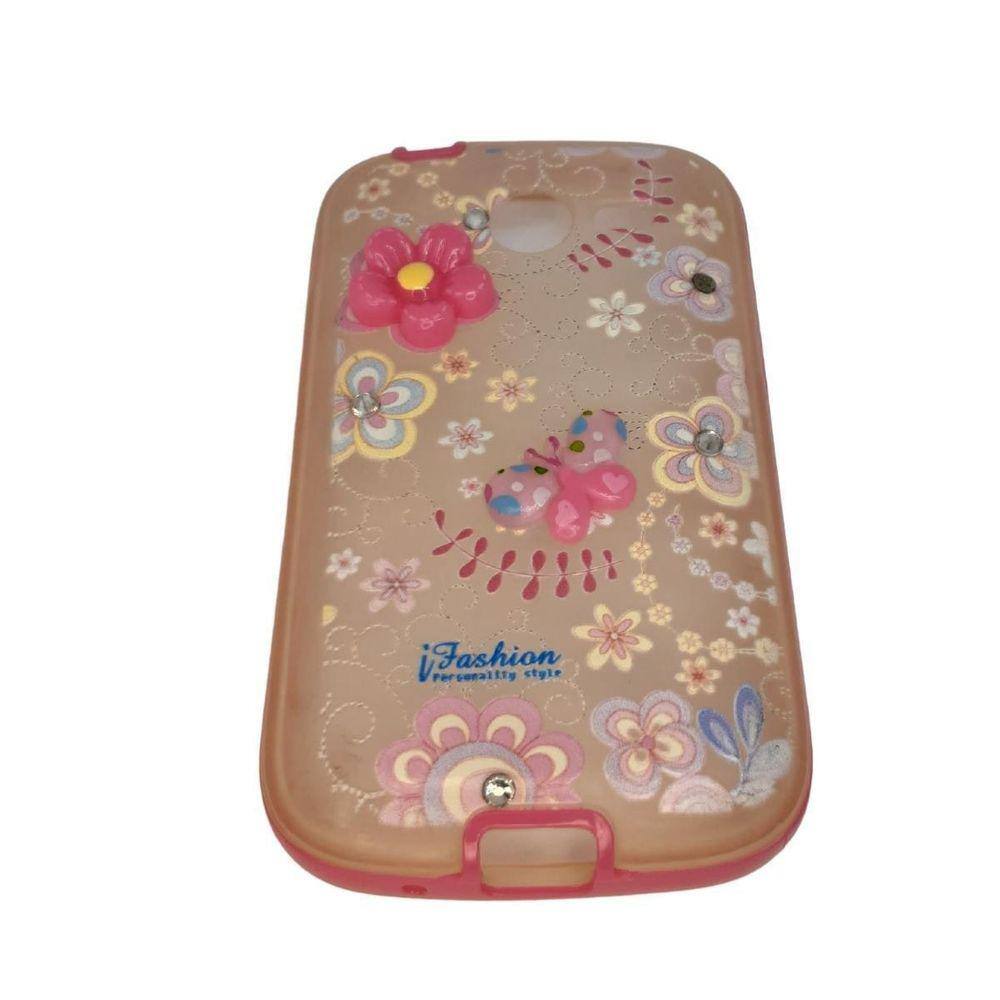 Capa Capinha Samsung Galaxy Pocket 2 Biscuit Borda Rosa | Extra